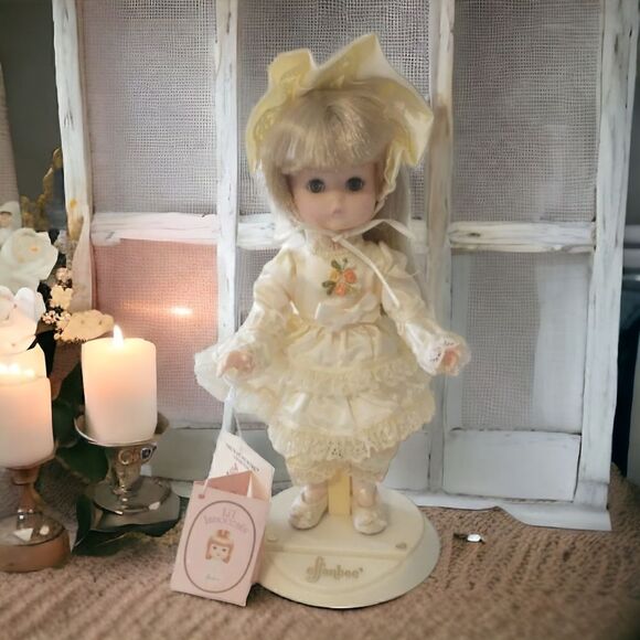 Effanbee Jennifer Doll Vintage 1988 Lil Innocents With Tags Blonde Hair Blue Eye - Picture 14 of 16